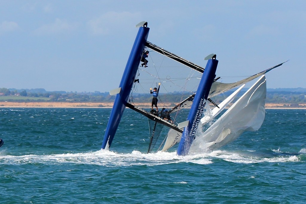 8 - Extreme 40’s Aberdeen Asset Management Capsize © Ben Gladwell http://www.sail-world.com/nz